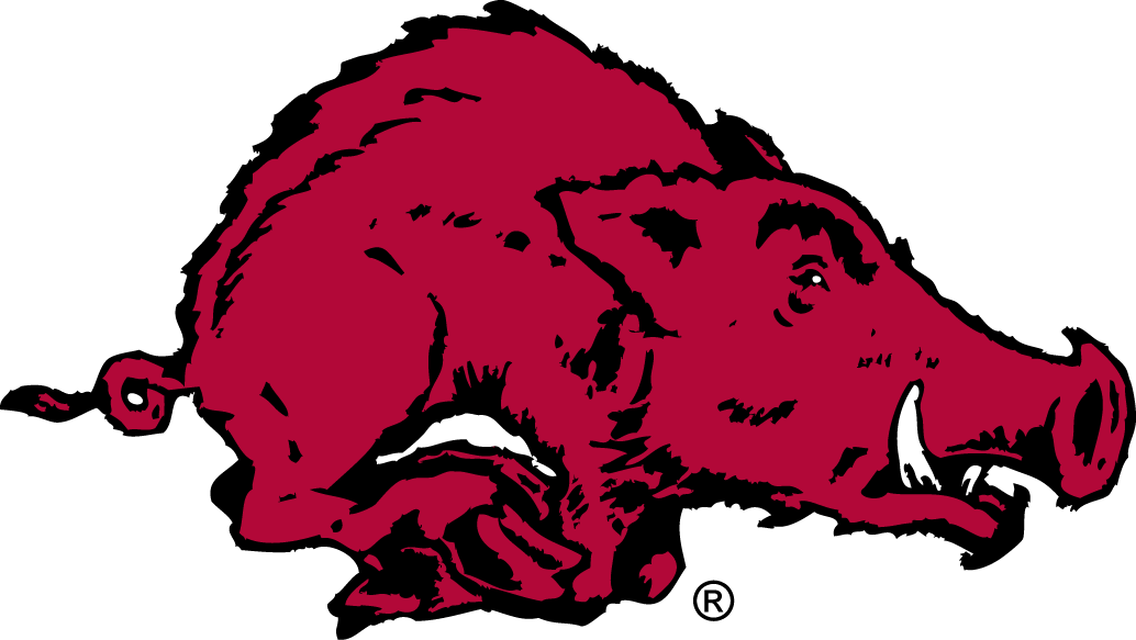 Arkansas Razorbacks 1955-1963 Primary Logo iron on paper